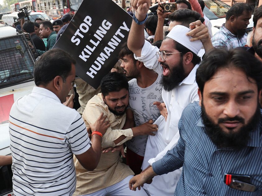 Les manifestations pro-Israël autorisées en Inde, la solidarité avec la Palestine réprimée