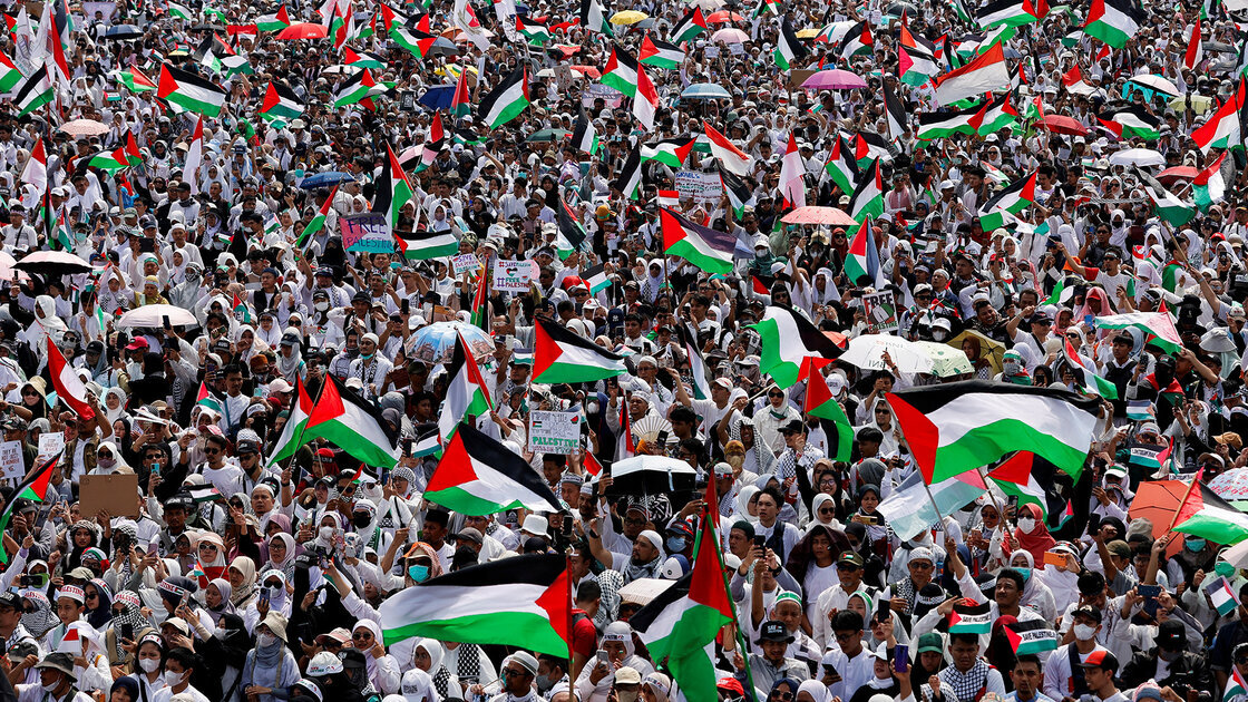 Manifestation massive en Indonésie contre l'agression à Gaza
