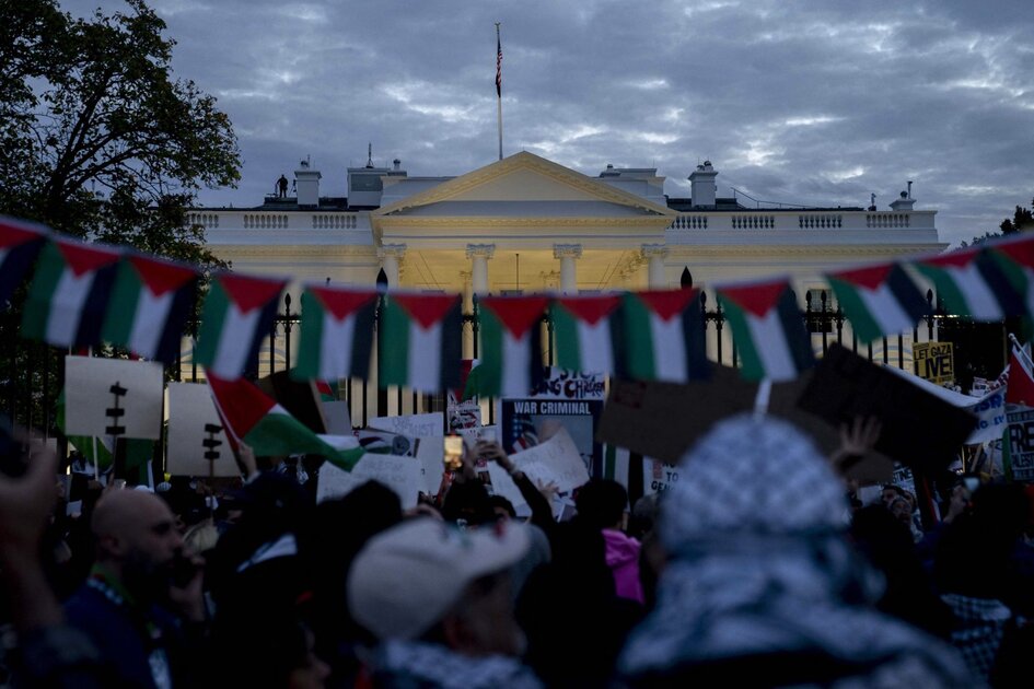 Plus grande manifestation à Washington depuis début guerre Gaza, Biden fortement critiqué