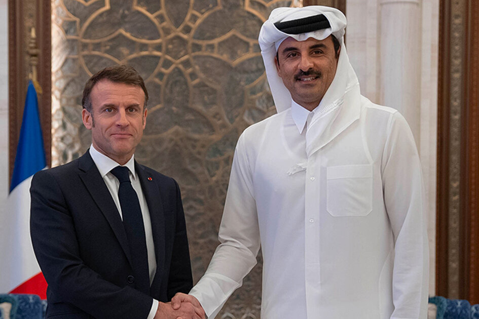 L'émir du Qatar discute la situation à Gaza avec le président français à Doha