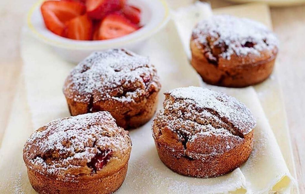 Muffins fraise et cannelle savoureux