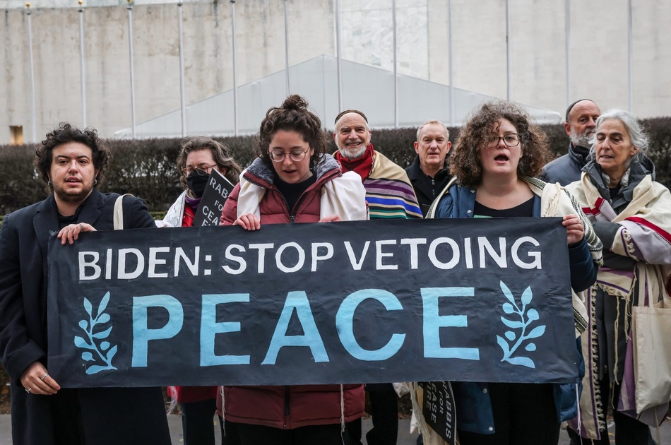 Rabbins juifs manifestent à l'ONU pour arrêter la guerre à Gaza