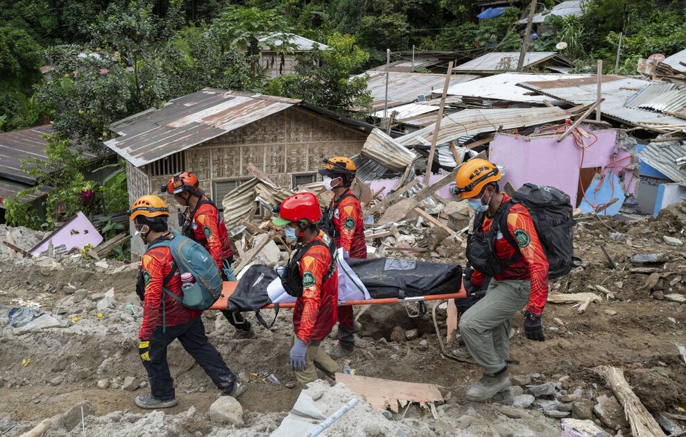 Glissement aux Philippines: 11 morts au moins