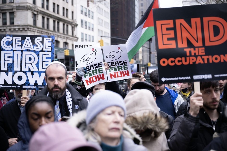 Manifestation pro-Palestine à New York, 24h non-stop