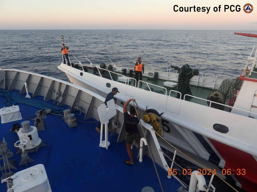 Incident en mer de Chine, navire philippin endommagé par un bateau chinois