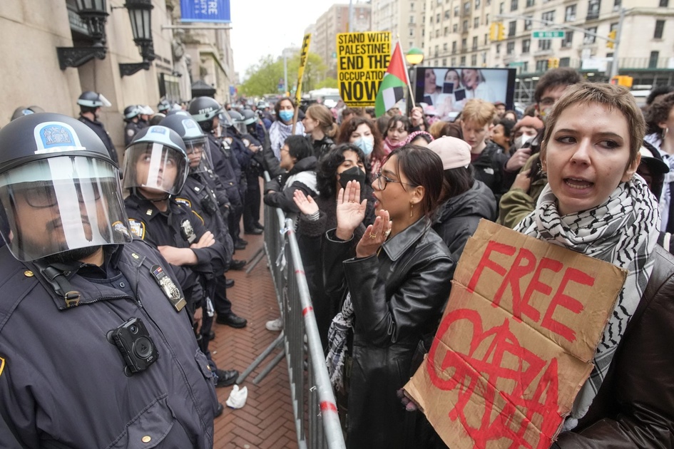 Des dizaines de manifestants pro-palestiniens arrêtés à Columbia