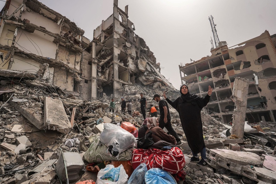 Destruction du camp de réfugiés de Nuseirat à Gaza en images