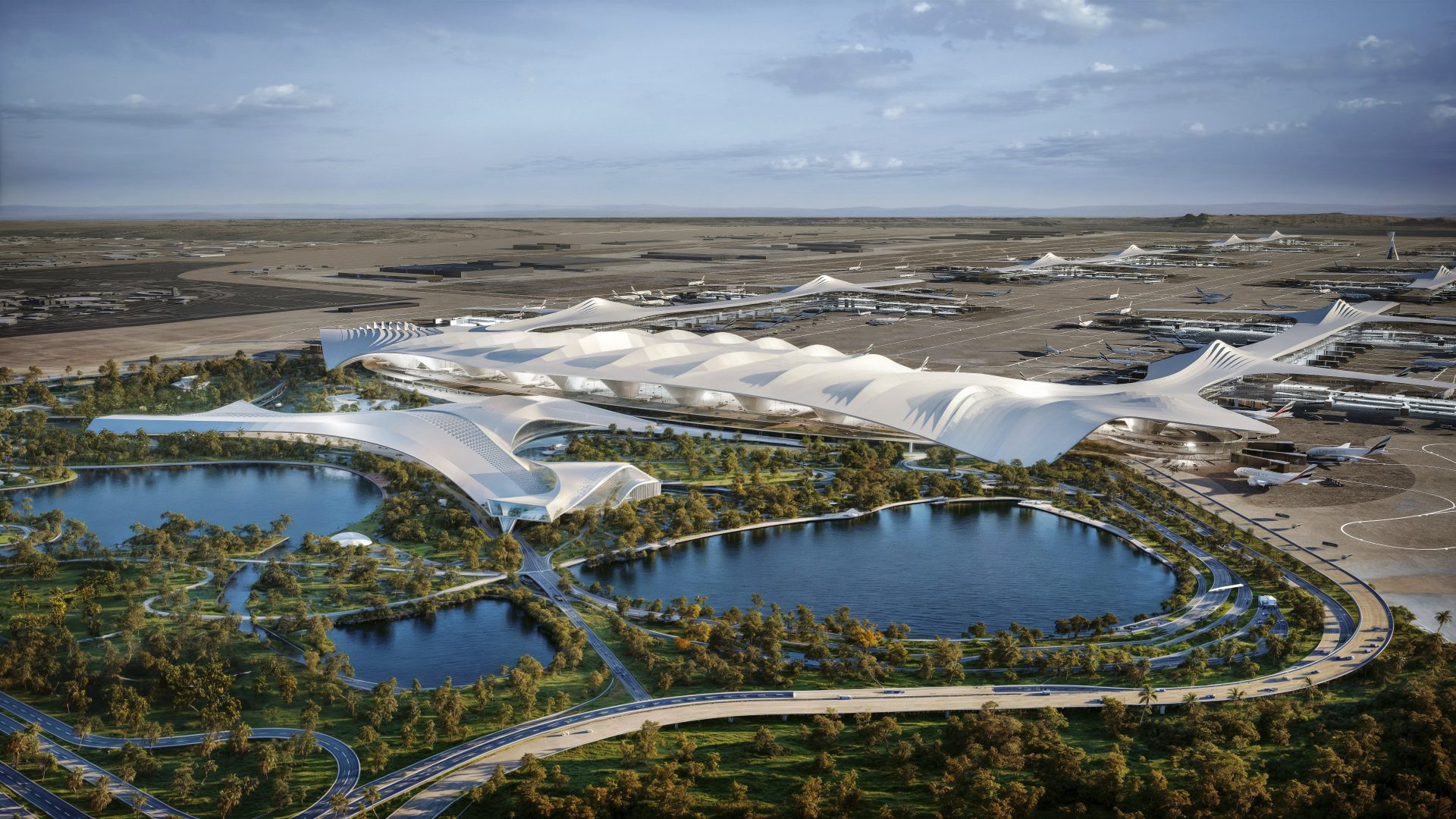 Dubai lance la construction du plus grand terminal aéroportuaire au monde à 35 milliards de dollars