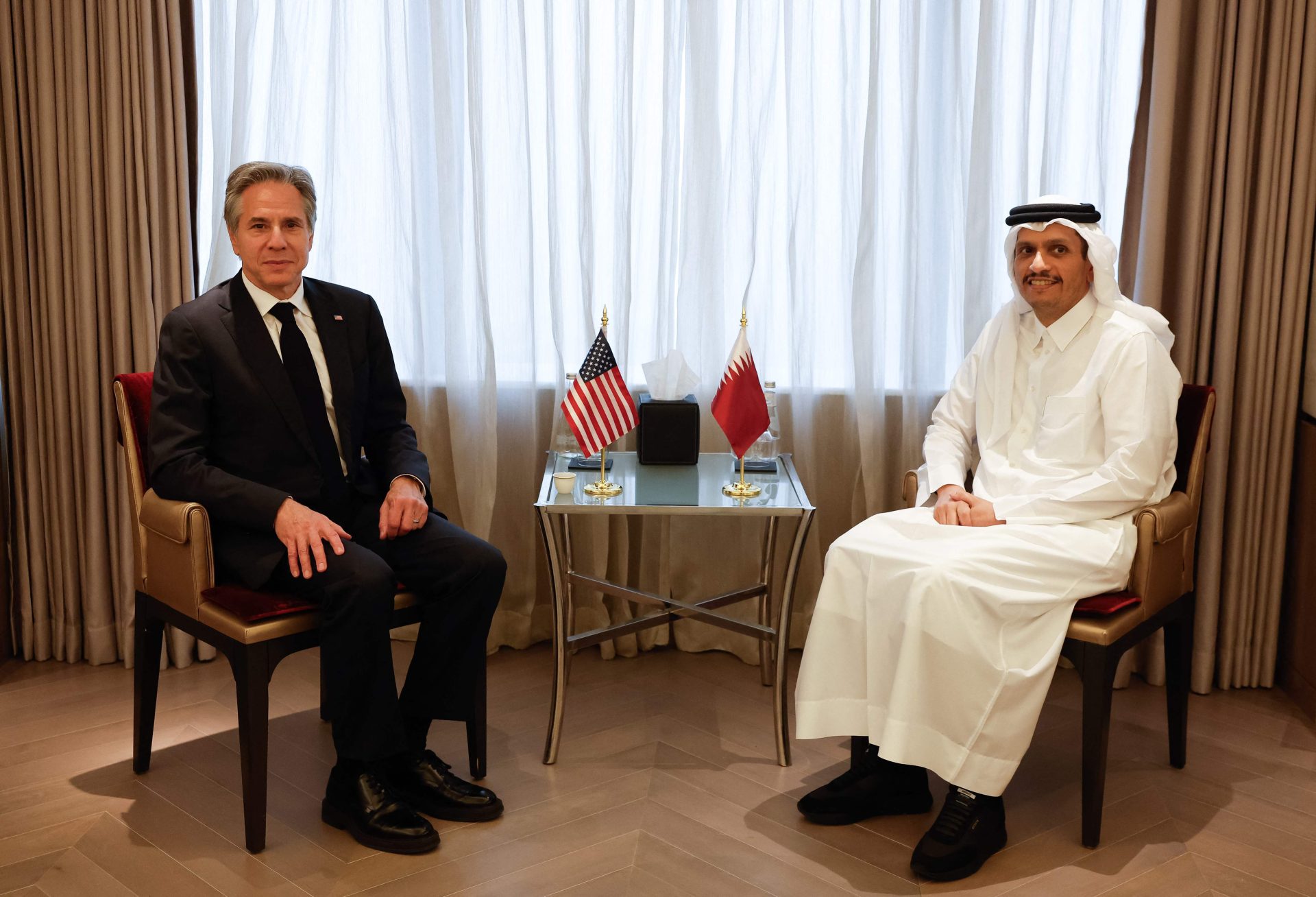 Le Premier ministre qatari discute avec Blinken de la paix à Gaza