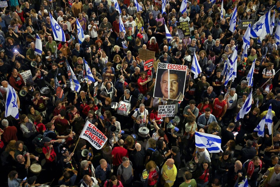 Manifestation devant Netanyahu pour les détenus israéliens rencontrent Gallant