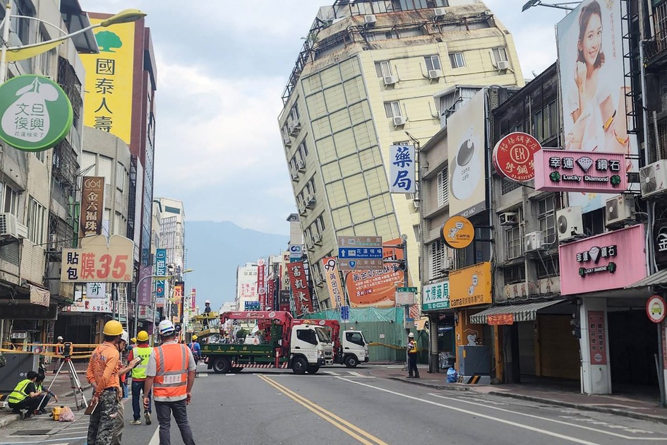 Série de puissantes répliques post-séisme du 3 avril à Taïwan