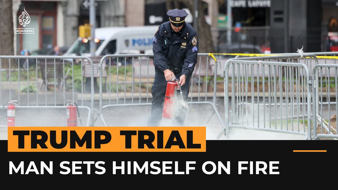Un homme s'immole par le feu devant le procès de Trump à New York