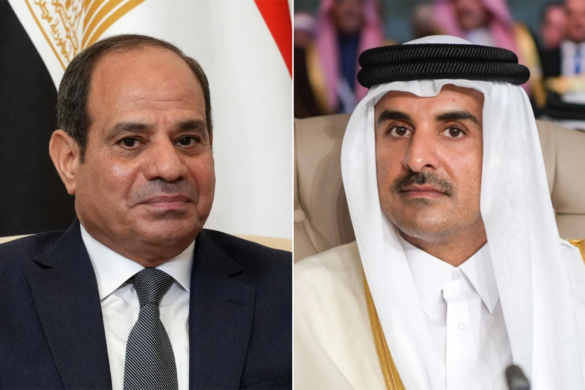 Amir du Qatar et président Égyptien pour fin paix Gaza
