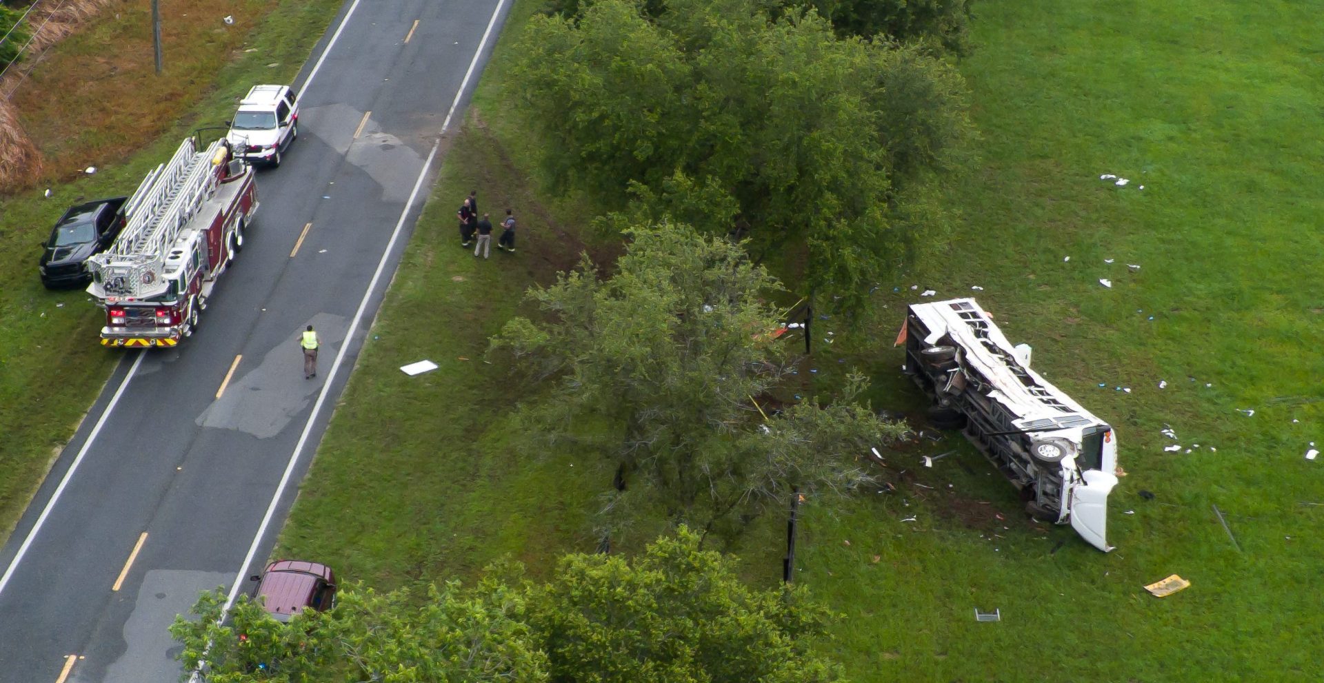 Au moins 8 morts dans un crash de bus de fermiers en Floride