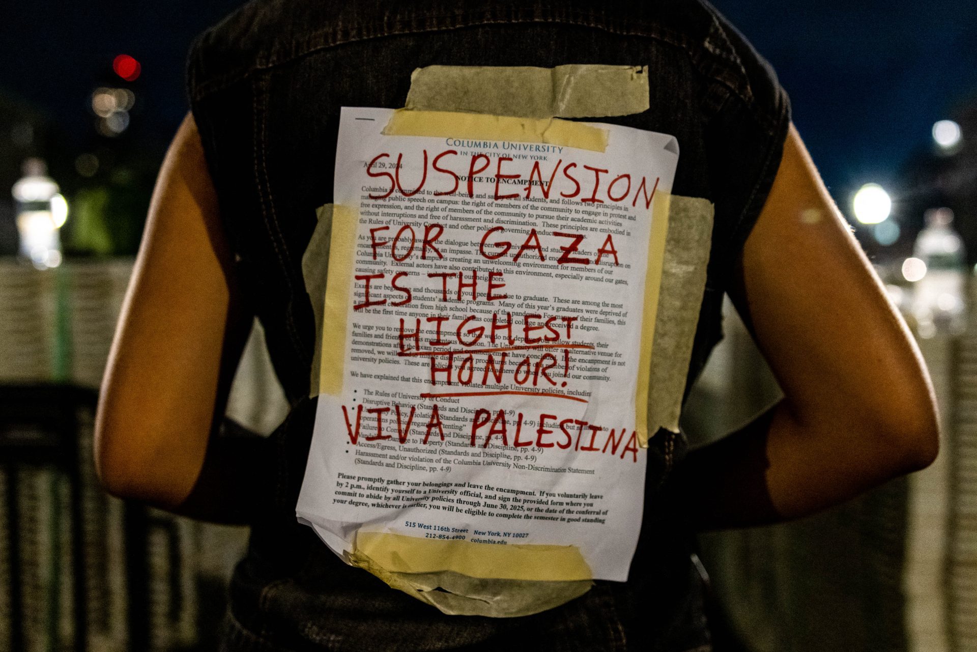 Columbia suspend des étudiants après expiration du délai pour finir le camp de Gaza