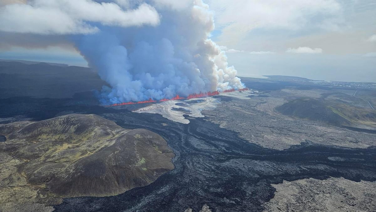 Nouvelle éruption volcanique près de Grindavik en Islande