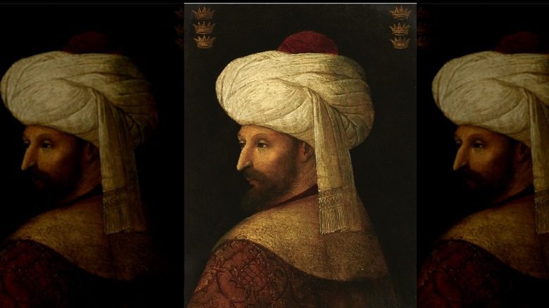 Portrait de Mehmet II avec un turban