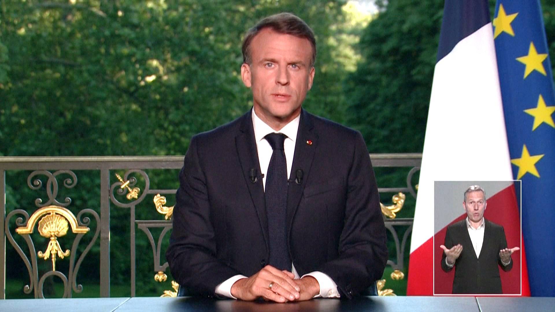 Macron annonce des élections anticipées après revers UE situation en jeu