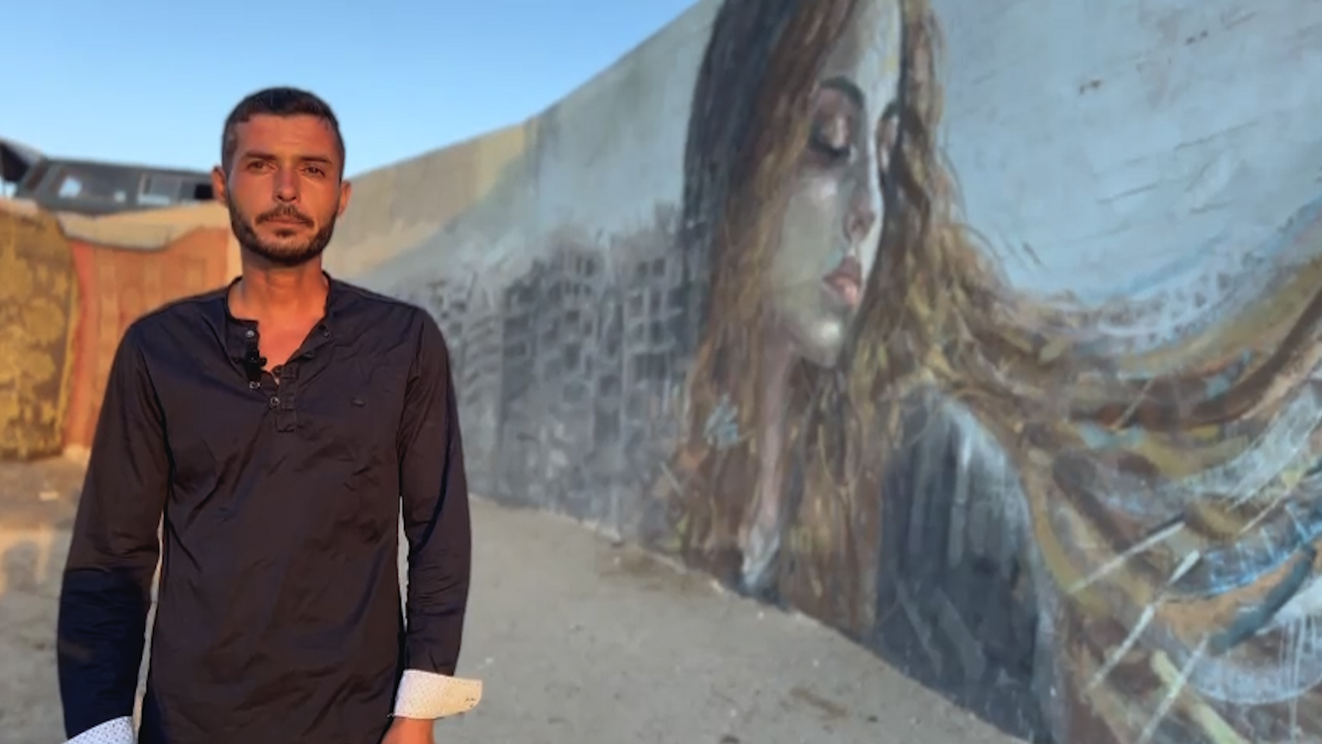 Guerre et art un artiste palestinien peint les horreurs de Gaza