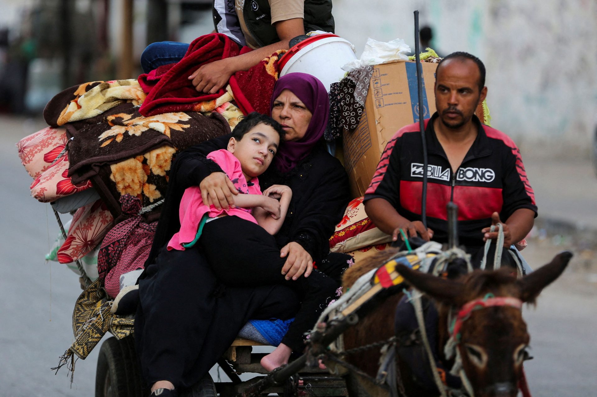 Près de 90 des Gazaouis déplacés et 110000 partis en Egypte