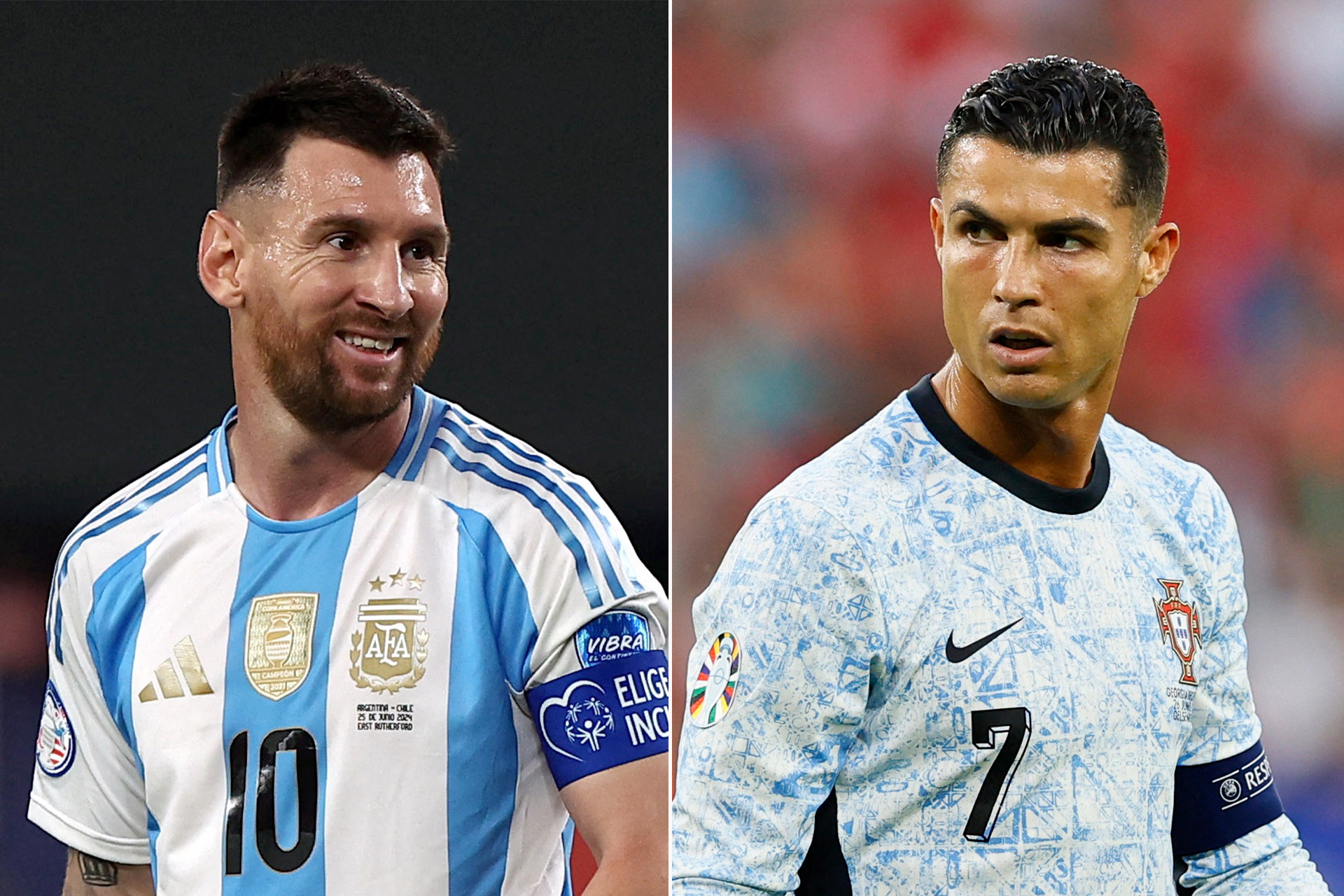Ronaldo et Messi ensemble à l'Euro 2024 et Copa América