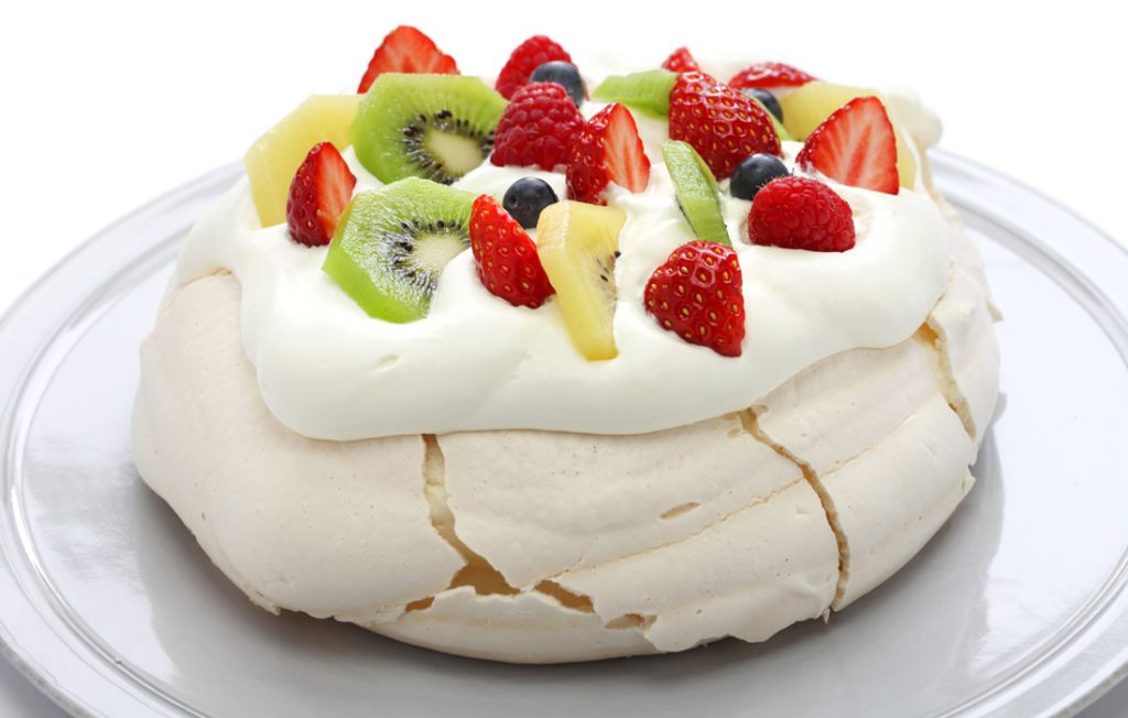 Pavlova traditionnelle revisitées version santé