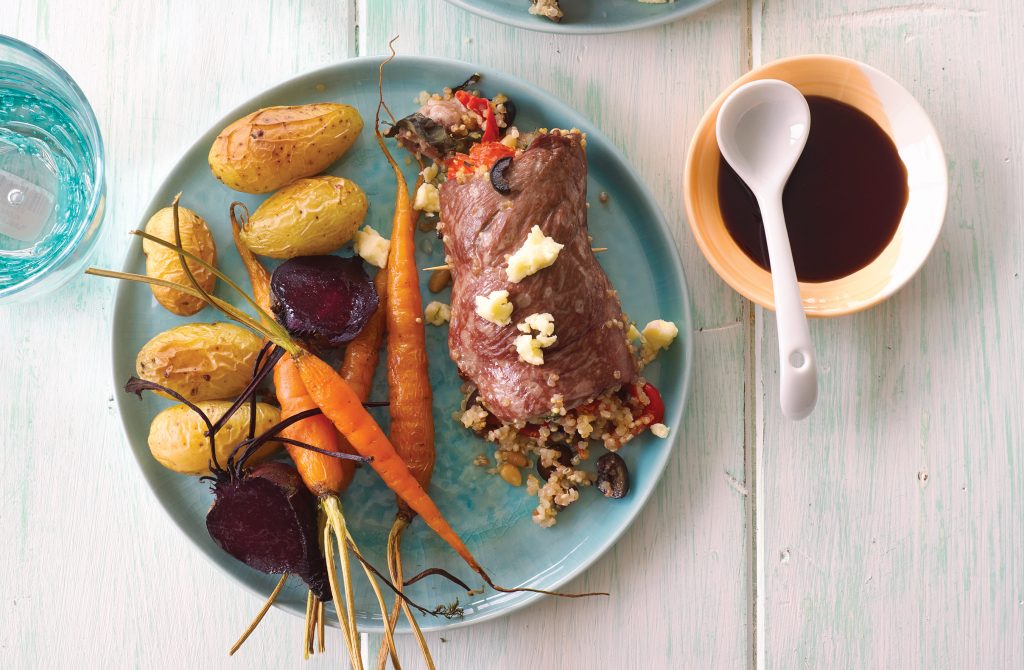 Roulés de boeuf farcis à la méditerranéenne